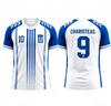 Greece National Football Jersey Tsimikas Charisteas Bakasetas Tzolis Breathable Soccer Women's Tops Print Beach T-Shirt  Unisex  Women Fans