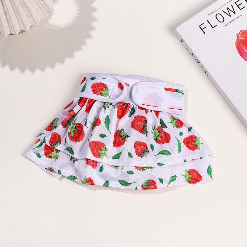 Plaid Washable Safety Diapers for Small Dogs