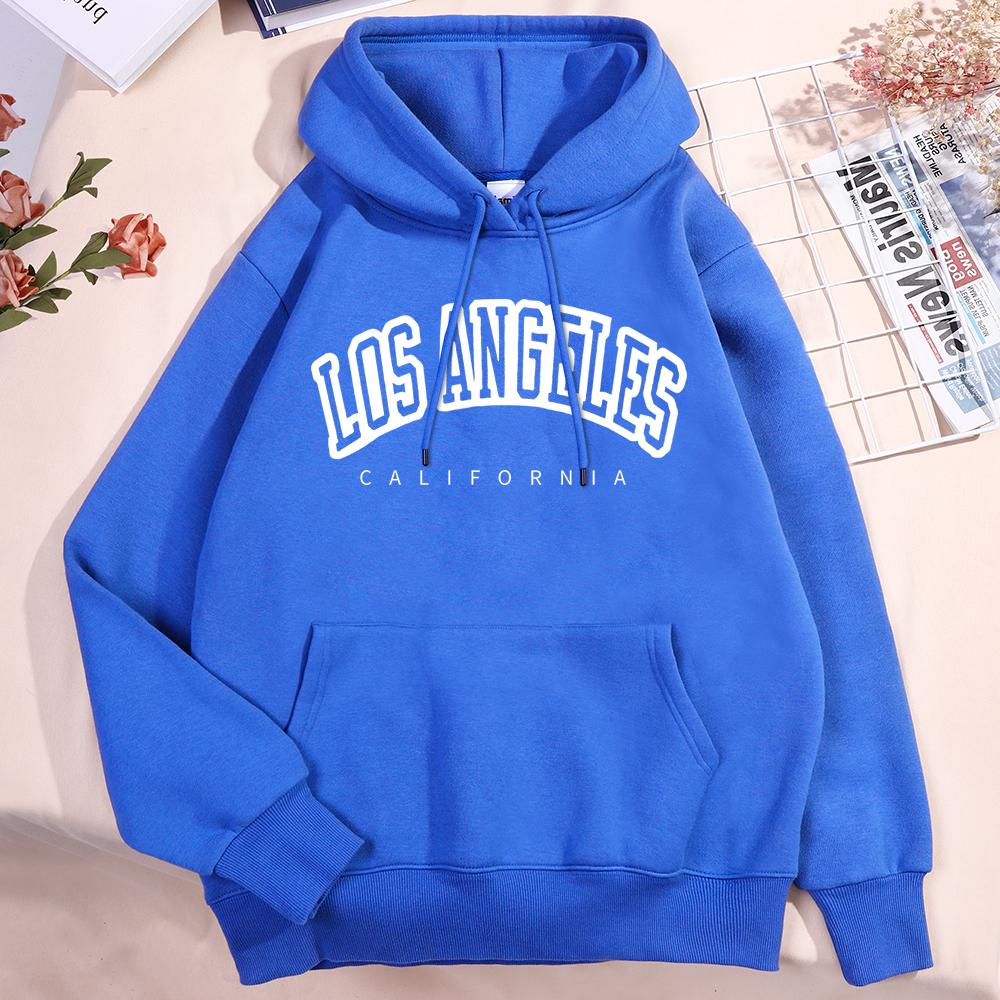 Los Angeles California City Hoody Men Women Creativity Crewneck Clothing Fashion Pullover Hoody Autumn Fleece Warm Streetwear