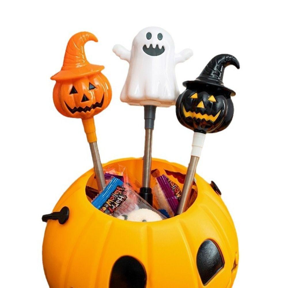 Světélkující jarní třpytivá tyčinka LED dýně duch ruční lucerna Halloween dýňová lucerna dospělí děti
