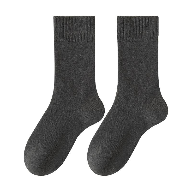 Antibacterial Socks - Men's Thick Woolen Circular-shaped Warm and Elastic Mid-calf Socks Without Bones