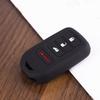 1 PC Black 4 Button Silicone Car Key Case Cover for Honda Accord EX EXL Civic Crv Hrv Pilot Ridgeline 2016 -2018 Pocketor