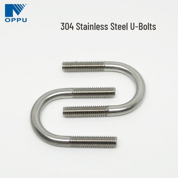 304 Stainless Steel U-Bolt M6-M12 Pipe Clamp Saddle Bolt
