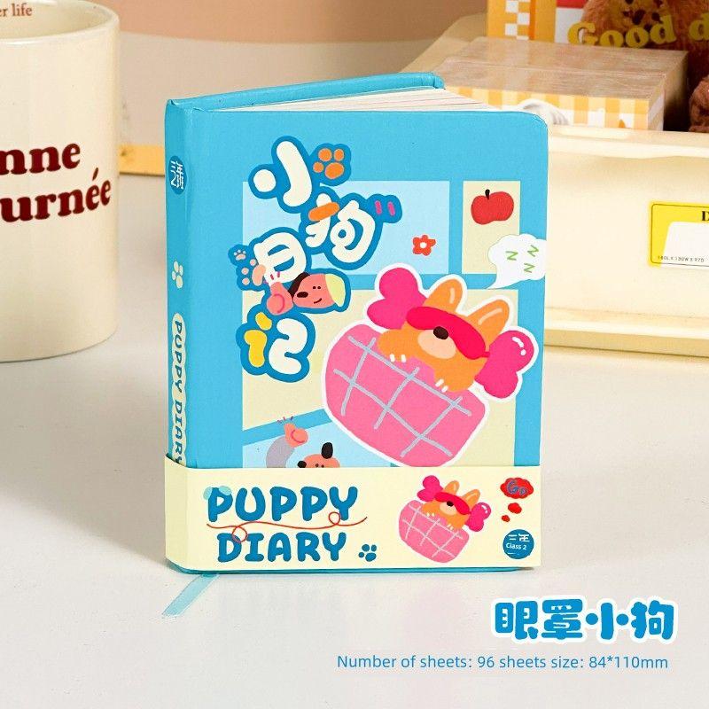 

Grade Three Class Two Puppy Diary Pocket Hard Cover Notebook Good-looking Journal Book Cute Notebook Journal Student Only