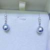 8-9mm High-End Salzwasser Akoya Perle Sterlingsilber Ohrstecker