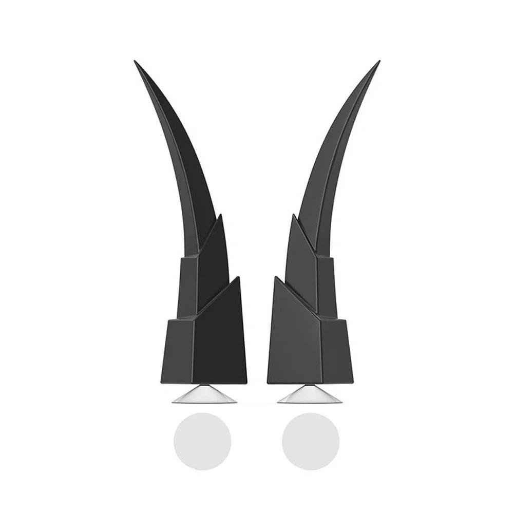2Pcs Motorcycle Helmet Decoration Hip-pop Cool Devil Horns Suction Cup Motorcycle Electromobile Motor Styling Helmet Accessories