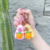 Leuchtender Capybara Plüsch Schlüsselanhänger Anhänger - Niedlicher Rucksackanhänger Geschenk
