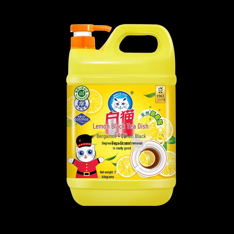 White Cat Lemon Black Tea Dish Soap