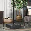 Parasol stand, fillable up to 40 kg, parasol stand with handle, square, parasol holder, black