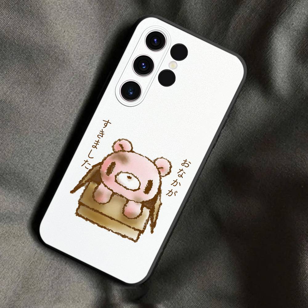 

G-Gloomy Bear Phone Case For Samsung S25,S24,Ultra,S20,S30,Plus,S22,S23,Ultra,Plus,5G Soft Black Samsung S22ULTRA5G