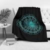 Boho Mandala Throw Blanket Geometric Pattern Fleece Festival Turkish Rug Home Decor Gift Idea