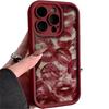 Fiery Red Lips Phone Case for Apple 17 Pro Max, 16 Plus, 13, 12, 11, 7P - Soft, Wine Red