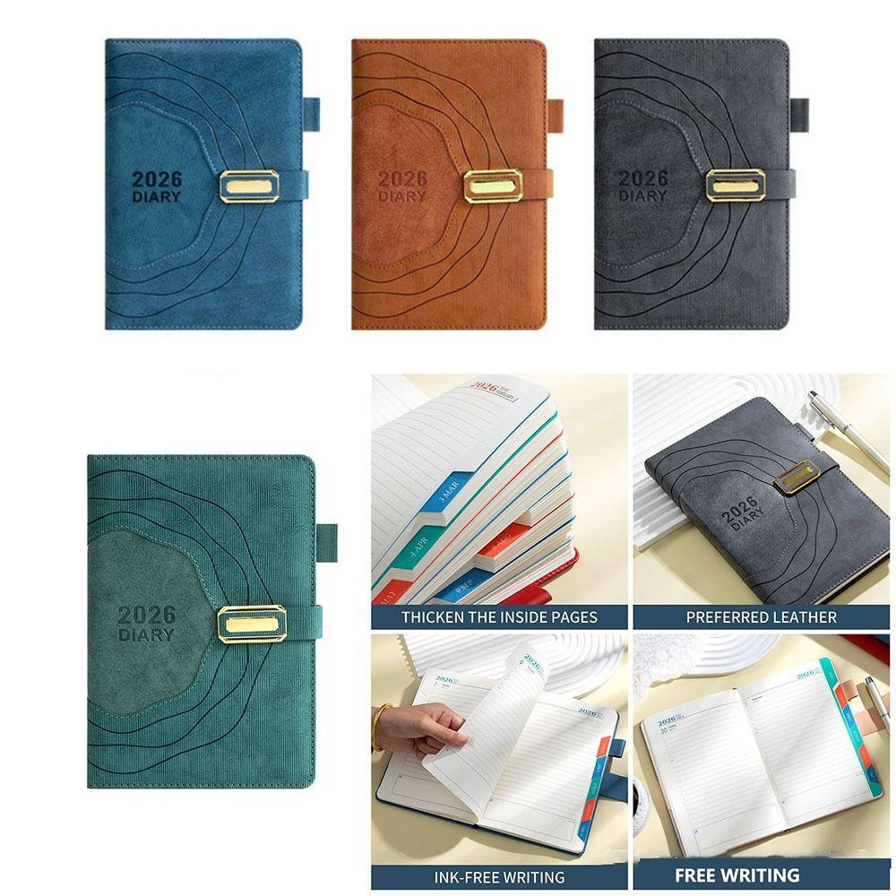 365 Days Per Day A5 Agenda Planning Notebook Thickened Office Work Planner  Work Efficiency Book