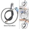 Salon Shampoo Faucet Set, Hot Cold Mixer with Spray Hose Wash Hair Tap Parts Water Faucet Kit for Basin Sink Salon SPA Home