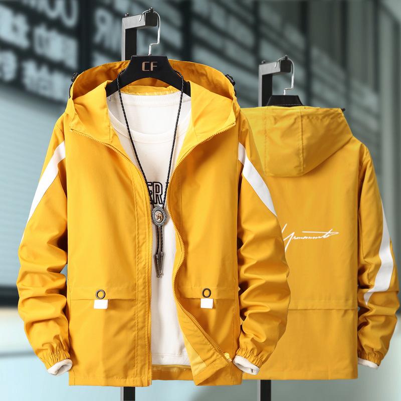 Men's Korean Style Breathable Hooded Jacket - Trendy Spring/Autumn Casual Workwear
