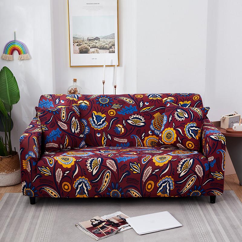 Bohemia Printed Slipcovers Elastic Sofa Covers for Living Room Stretch Couch Chair Cover Sofa Towel Home Decor 1/2/3/4-seat