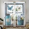 Sweet Home Butterfly - Pole Bag Curtains   Bedroom and Living Room Decoration   Home Decoration   Living Room Decoration