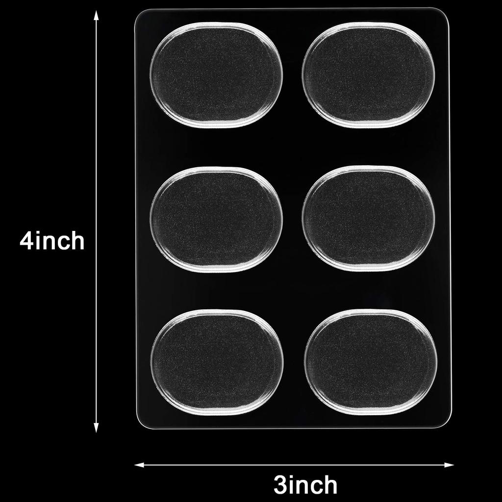 Miwayer 30 Pieces Drum Dampeners Moon Gels Silicone Gel Pads Soft Drum Dampeners for Drums Cymbals Tone Control, 30 Pieces