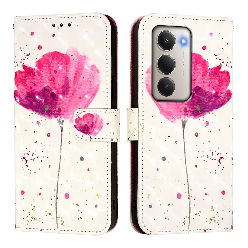 For Xiaomi Redmi 15 5G Leather Case Pattern Printing Wallet Stand Mobile Cover with Strap