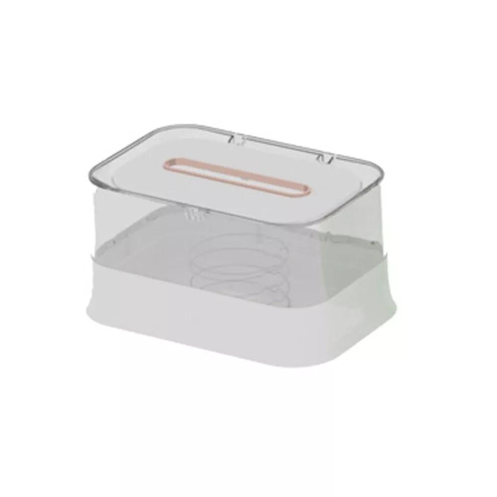 

Пластиковий тримач для паперу Прозора коробка для зберігання серветок Нова коробка для серветок Кухня білий