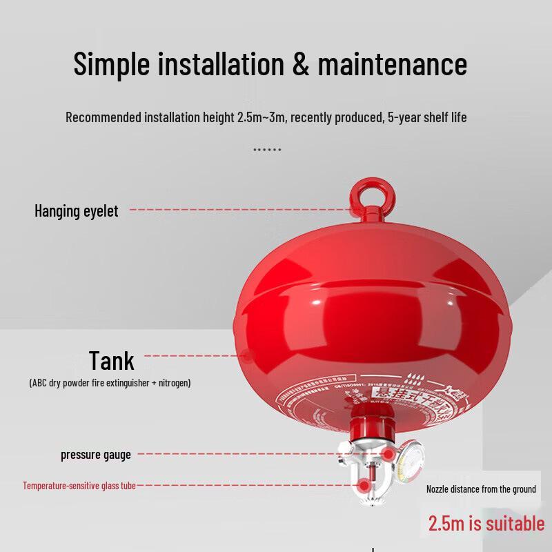 Automatic Ultra-Fine Dry Powder Hanging Fire Extinguisher for Warehouses and Power Stations