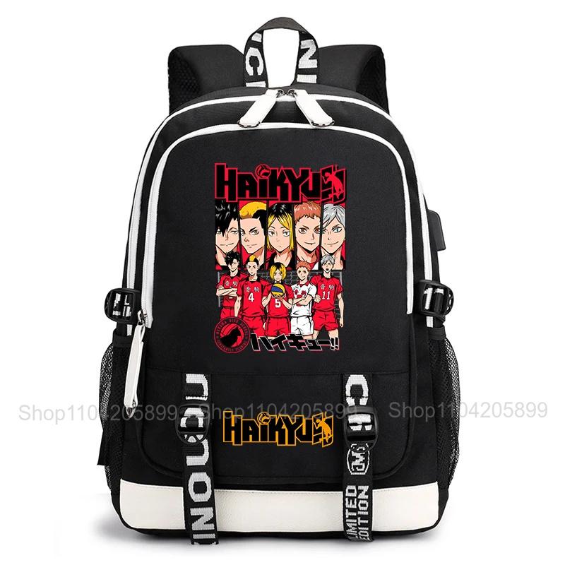 Anime Mochila Haikyuu Rugzak Studenten Tiener Schooltas Jongens Meisjes Cadeau Casual Lichtgewicht Dagelijks Reizen Rugzak