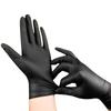 100 Black Composite Nitrile Gloves - Disposable Gloves Suitable for Kitchen, Dishwashing, Home Cleaning, Indoor and Outdoor Use