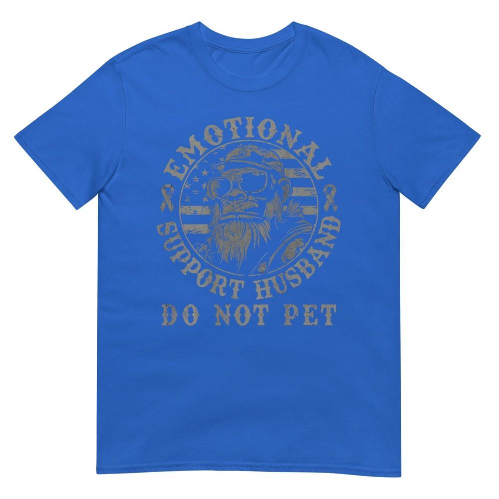 Emotionaler Unterstützungs-Ehemann Nicht streicheln Lustiger Affe Lustiges Meme T-Shirt