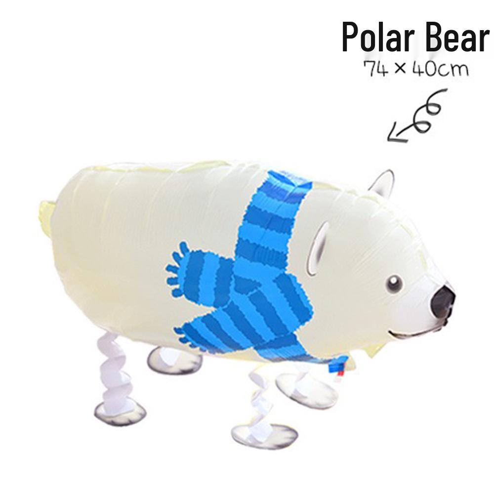Cartoon Animal Walking Balloons: Duck & Pig for Birthday Decorations or Night Market Promotions