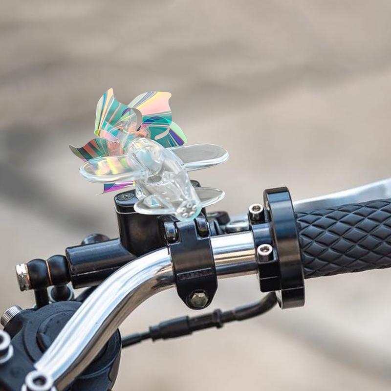 Exterior Car Decorations Car Wind Powered Colorful Light Airplane Shape Wind Powered LED Light For Trucks Vehicles Motorcycle