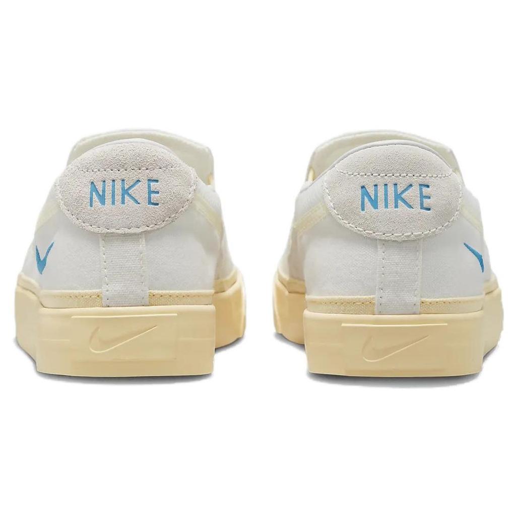 Nike Court Legacy Slip On Durable Breathable Low Top Skate Shoes Women Sneakers White FJ5442-133