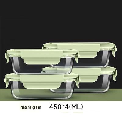 Microwaveable Borosilicate Glass Food Container Set
