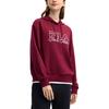 Fila Fashion Casual Fleece Hooded Sweatshirt Women Tops Rose-Red F11W519218FWI