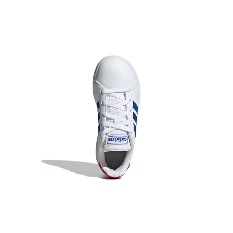 Adidas Grand Court Big Kid White Royal Blue Kids Sneakers Cloud-White Vivid-Red GX5742