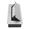 Pop Up Power Strip Silver Color 20W USB Fast Charging Rain Proof Embedded Countertop Pop Up Outlet