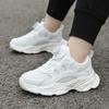 Primary school students little white shoes single net pair net shoes campus school physical education class pure white sports shoes boys and girls pe