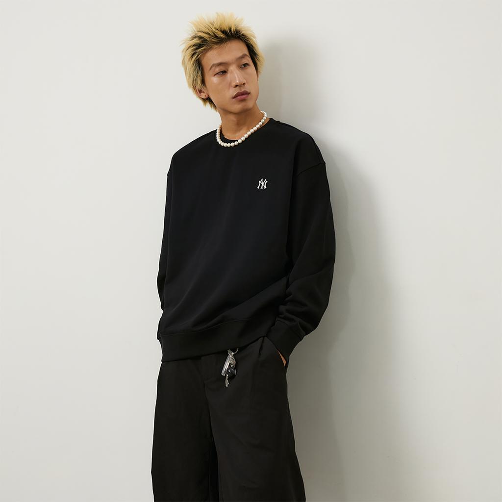 New MLB New York Yankees Basic Collection 24FW Sweatshirt Unisex Black 3AMTB9144-50BKS