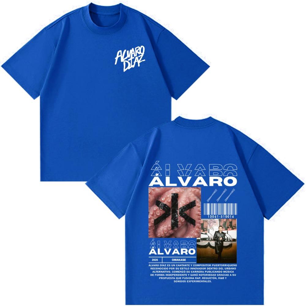 Alvaro Diaz Omakase Album 2026 Tour Merch Tees Men Women Hip-hop T-shirt Short-sleeved Cotton Casual Loose Gothic Punk T-shirts