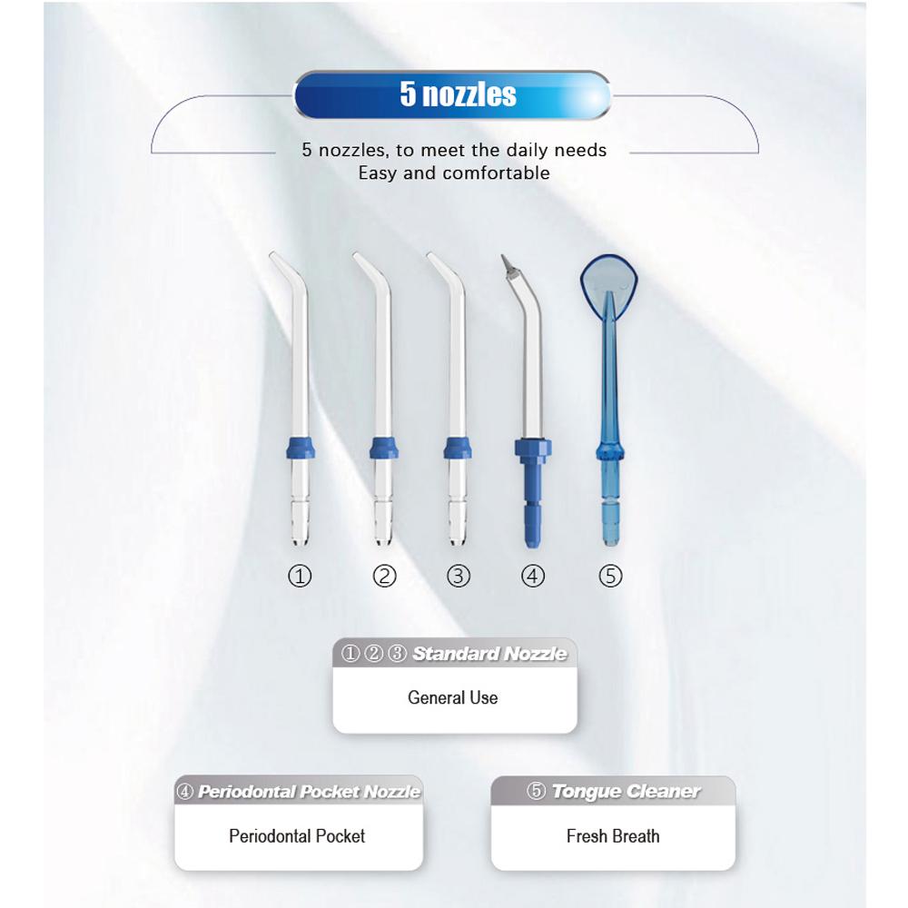 Portable Oral Irrigator Mouthwash Dispenser Dental Water Jet Flosser Thread Teeth Washing Tool Kit
