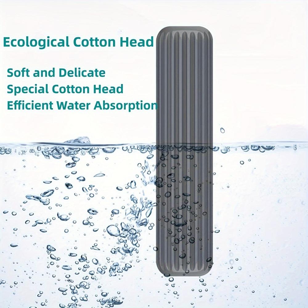 2-in-1 Mini Portable Mop - Self-Squeezing, Hand-Free, Lazy Cleaning Solution with Microfiber Cotton Heads for Desktop, Car Glass