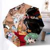 1pc Outdoor Umbrella with JoJo's Bizarre Adventure Print - Automatic Opening/Closing, Portable 3-Fold Design, 8-Rib Iron Frame - Perfect Gift for