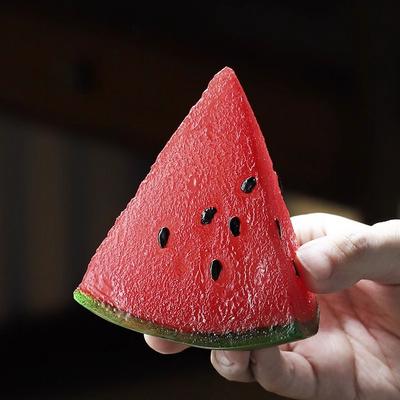 Color-changing Watermelon Creative Tea Pet Temperature-changing Resin Fruit Ornament Boutique Tea Table Tea Set Tea Decoration