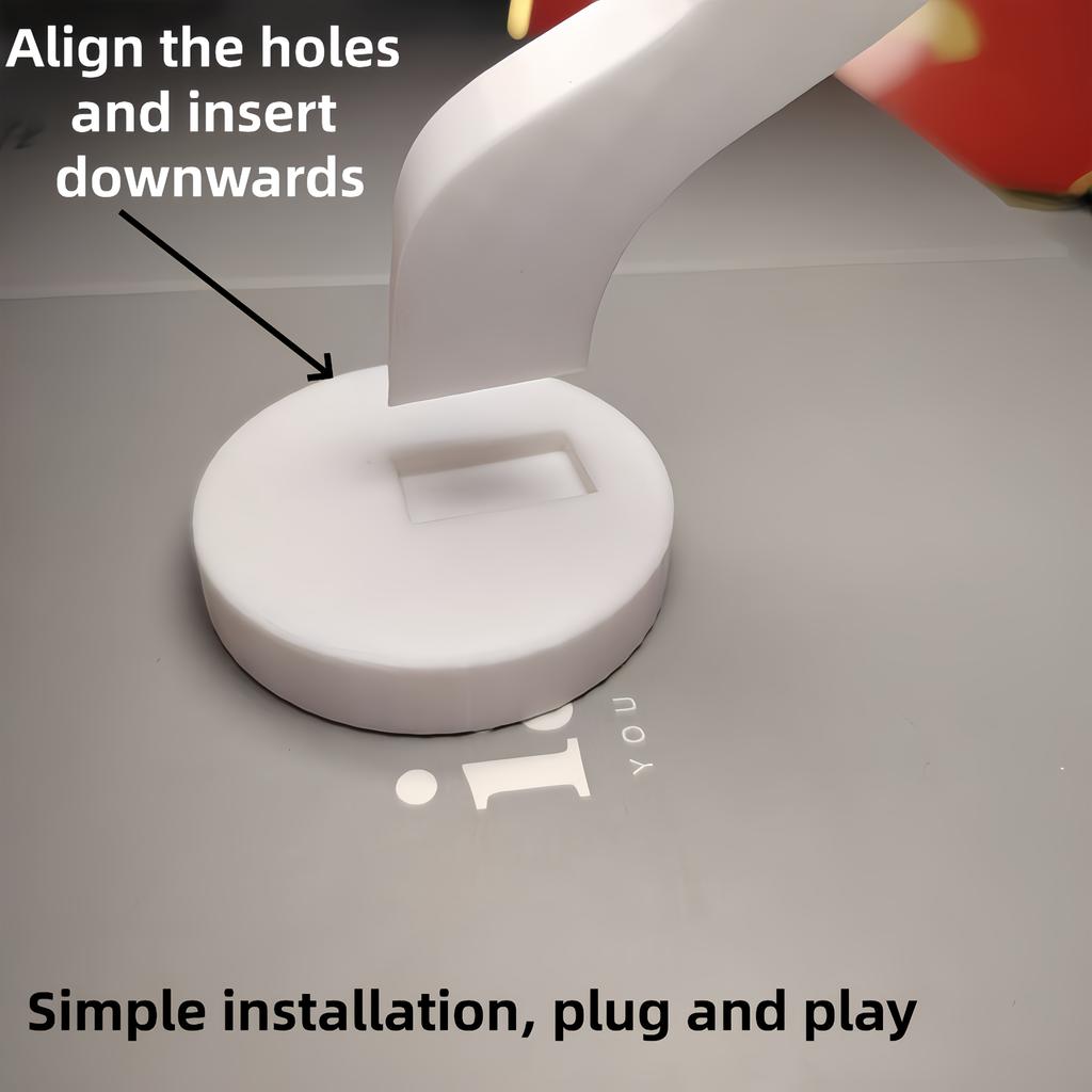 1PC  Modern Minimalist Side-mounted Eyeglasses Frame, Unique Curved Design, Stylish Eyeglasses Storage Rack, Desktop Ornament.