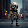 Photo Props Unique Design Spooky And Funny Dress Up Props Halloween Decoration Striking Desktop Decorations Skull Doll Ornaments