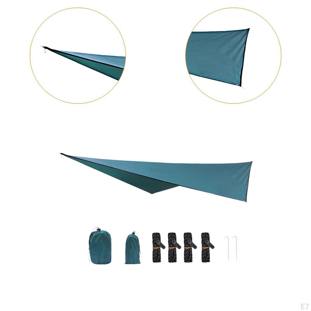 Camping Tarp Canopy Easily Set Up with Storage Bag Rain Awning Tent for Backpacking