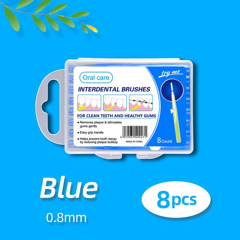 Retractable Push-Pull Interdental Brush for Gap Cleaning