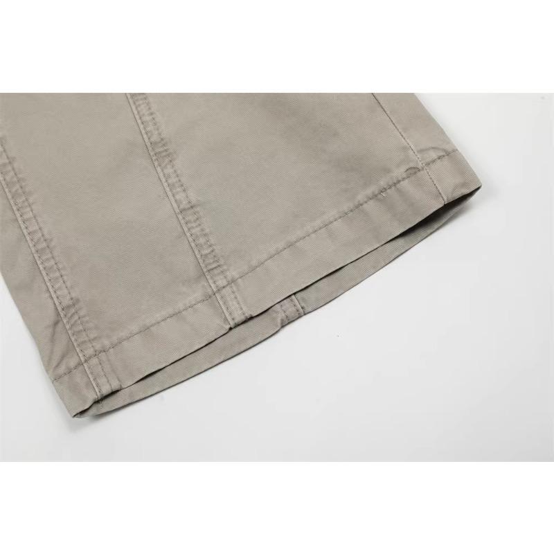American Style High Street Style Stitching Patch Bag Casual Sizeback Jeans