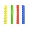 4Pcs Silicone Pencil Grips Ergonomic Textured Sleeves for Kids Adults Anxiety Relief Smooth Writing Pen Cover