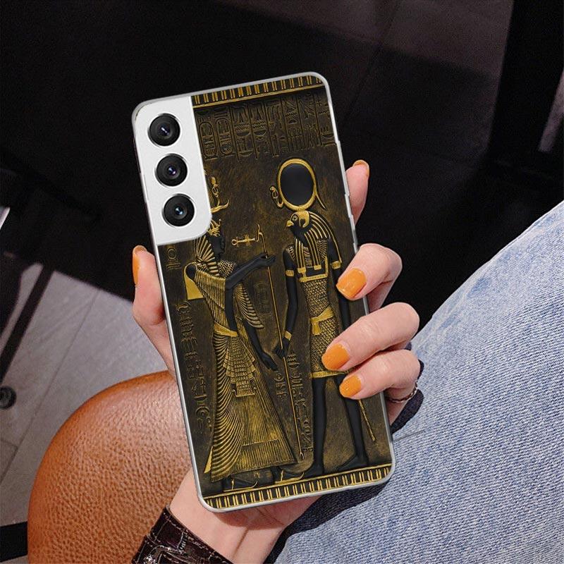 Egypt Nefertiti Anubis Ankh Pharaoh Phnoe Case for Samsung Galaxy S26 S25 Edge S23 S24 Ultra S22 Plus S21 S20 FE Unique Cover So