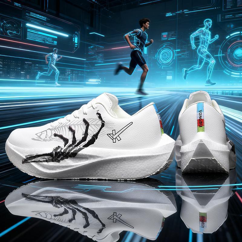Unisex Lightweight Shock-Absorbing Carbon Plate Running Shoes for Marathon and Casual Wear